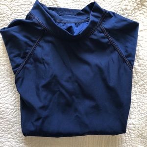 Women’s rash guard. Blue. Long sleeves.